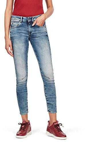 G-Star Damen Arc 3D Mid Waist Skinny Jeans, Blau (medium aged D05477-8968-071), 28W / 30L