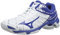 Mizuno Unisex Wave Voltage Volleyballschuhe, Weiß (Wht/Trueblue 21), 38 EU