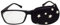 Couvre-lunettes en soie pour enfants et adultes, utilisé pour l'amblyopie, le strabisme, couvre-lunettes correctif - Motif étoiles blanches sur noir