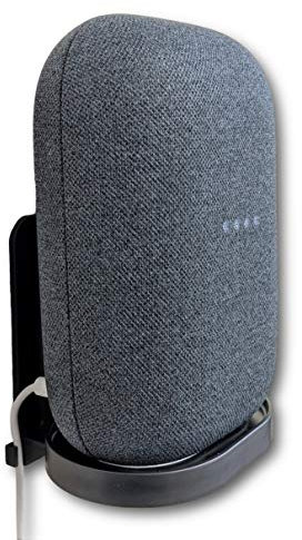 Mount Genie Affordable Essentials Wandhalterung für Nest Audio (Schwarz, 1 Pack): Schraub- und schraubenlose Montageoptionen, die dünnste Low-Profile-Halterung erhältlich
