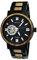 Holzwerk Germany Handgefertigte Automatik Herren-Uhr Öko Natur Holz-Uhr Holz Armband-Uhr Braun Schwarz Blau (Schwarz-Automatik)