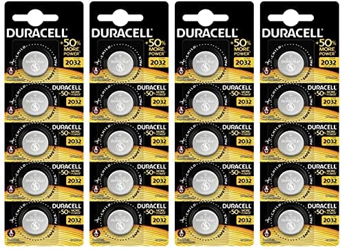 BVBA Duracell DL2032/CR2032 Lot de 4 Piles Bouton au Lithium 3 V 5 Piles