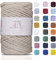 Makromecity Makramee Garn 3mm x 100m Premium Single Twisted Macrame Cord Baumwollgarn für Handwerk Schlüsselanhänger Wohndekorationen Platzteller Umhängetasche Handtasche Runner