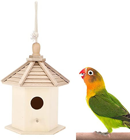 QiaNgshuAikj Mini Wooden Birdhouses For Kids to Decorate, Arts and Crafts