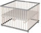 Sämann Laufgitter faltbar 100x100 cm mit Matratze - PREMIUM - stufenlos höhenverstellbar - Laufstall klappbar - Baby Buche grau/natur