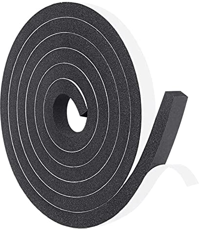 FYting Burlete Ventana,Juntas de Goma para Ventanas 15mm*10mm*5M cinta espuma adhesiva Cinta de Espuma Autoadhesiva Tira de Espuma para Ventana Tira de Sellado de Espuma Tira Alta resiliencia