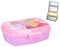ICE TOYS Porta merienda + 4 etiquetas de colores para guardar el almuerzo de los niños (princesas)