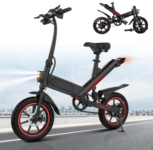 SHIZHUNIAO Elektrofahrräder, E Bike mit 14/12 Zoll Reifen, Ebike Klapprad mit Lithium-Batterie 36V 10.4Ah,Reichweite 35-45km, Maximale Geschwindigkeit bis zu 25km/h, Ebike Damen Herren