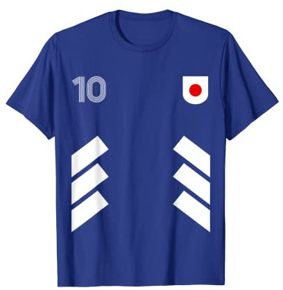 Retro10 Japan-Fußball-Flagge, Japan-Fußball, Japan-Flagge T-Shirt