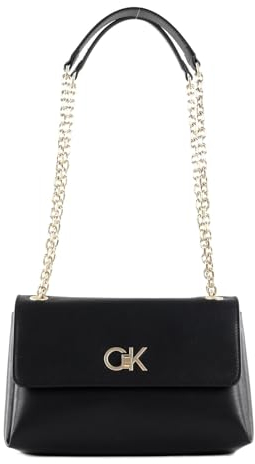 Calvin Klein Damen RE-Lock EW Conv Crossbody K60K611084 Crossovers, Schwarz (Ck Black)