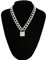 SHANHE Vintage Chunky Thick Link Chain Necklace For Women Gold Color Padlock Couple Pendants On Neck Fashion Jewelry Gifts-silver