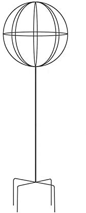Pflanzenhalterung, kugelförmiger Pflanzen-Kletterrahmen, Ständer, Blumen-Stützregal, Regal, Garten, Balkon, Blumen-Kletterpflanze, Säule, Spalier, Halterung, Pflanzen-Unterstützung