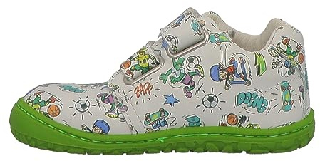 Lurchi 74L4063003 Lauflernschuh, White-Green, 23 EU