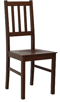 Mirjan24 Esszimmerstuhl Bednir IV DR, B:43 x H:94 x T:48 cm, Rahmen aus Buchenholz, Sitzfläche aus Holz, Stuhl für Arbeitszimmer Esszimmer Küchenstuhl Wohnzimmerstuhl (Nuss)