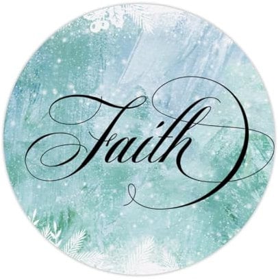 Zyadsinoudor Faith Laptop Aufkleber 50 Stück Positive Sprüche Schriftzug Aufkleber Pack Peel and Stick Runde Etiketten Aufkleber für Wasserflasche Laptop Skateboard Auto Fahrrad 2 Zoll