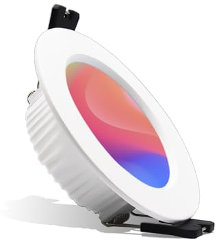 Großcat LED Einbaustrahler RGBW Smart LED Spots 230V Dimmbar APP Bluetooth Einbauspots warm und kaltweiss farbwechsel, 2700K-6000K, 5W, Alu, Downlight für Gästezimmer Wohnzimmer
