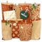 AMARI ® Adventskalender zum Befüllen Nr. 20 Vintage Brown - 24 Papier Adventstüten (mit Holzklammern) zum Basteln für Weihnachten - Papier Weihnachtstüten