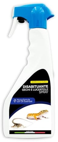 AGRI-CULTURA® | Repellente Disabituante per Gechi Lucertole e Rettili 1L | Barriera Naturale Olfattiva per Allontanare Gechi e Lucertole in casa e in Giardino | Spray Pronto Uso Made in Italy.
