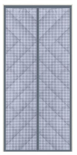 Tenda magnetica isolata per porte francesi, impermeabile, antivento e in cotone termico nero, ideale per garage, cantina e finestre, 90 x 200 cm
