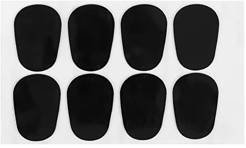 Qusedwey 8Pcs 0.3mm Mouthpiece Patches Pads Cushions for Alto Sax Tenor Saxophone Black