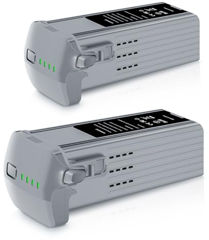Air 3 Intelligente Flugbatterie 2 Stück 4241mAh Große Kapazität Flugzeit maximal 45 Minuten Tragbare Air 3S-Ersatzflugbatterie Vollständig kompatibel mit DJI Air 3 und Air 3S Drohne