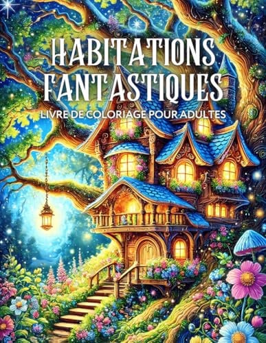 Habitations Fantastiques Livre de Coloriage pour Adultes: Designs magiques de maisons féeriques pour la détente