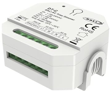 Dimmer a tiristori DALI AC DT-C con interruttore a pulsante, dimmer a taglio di fase AC100-240V 1,5A 360W