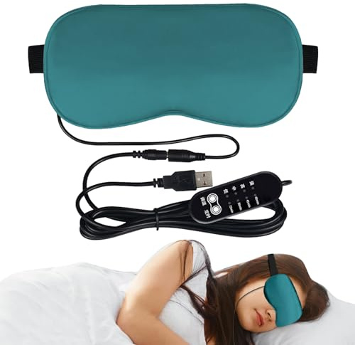 Patch pour les yeux chauffés - Tampon de chauffage réglable, Tamp de réchauffement électrique | réglable Température de la température de chaleur Compression apaisant chaude couverture lavable