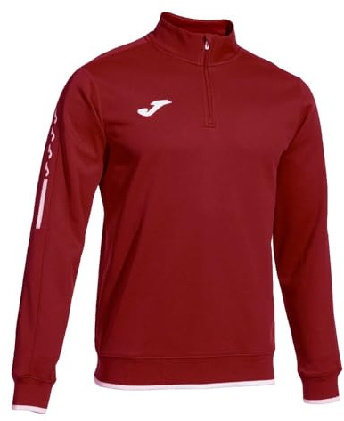 Joma Herren-Sport-Sweatshirt mit halbem Reißverschluss, XS-4XL, Thermofleece-Futter und Stehkragen, Olimpiada