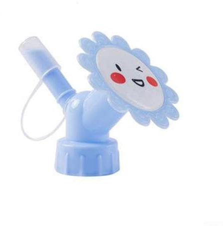 Two-Mode Bottle Cap Sprinkler for Container Gardening Spray Head for Leafy Plants Pour Head for Succulents and Herbs (blue)