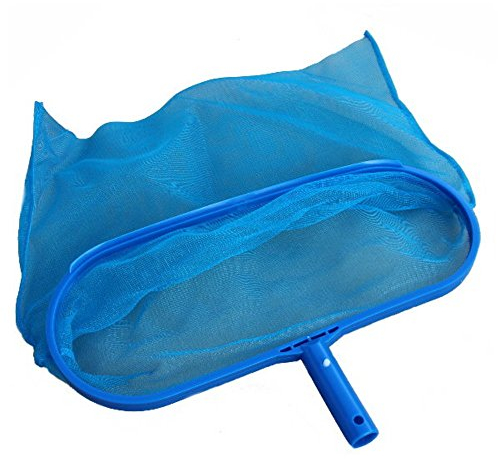 Duraol Bodenkescher aus Kunststoff I Poolkescher in 35 x 18cm I Bodenkescher Pool für Teleskopstange I Kescher für Pool/Planschbecken & Whirlpool I Schwimmbad Zubehör feinmaschig & stabil