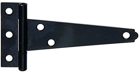 Alberts 865474 Charnière de malle | avec goupille rivetée | laque noire pour immersion | penture: 100 mm | charnière:60 mm | kit de 25