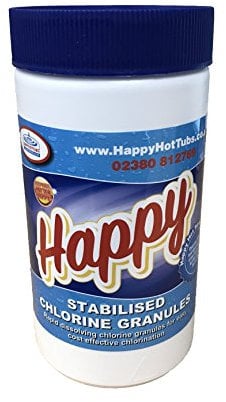 Happy Hot Tubs Quality Stabilised Chlorine Granules Hot Tub Spa Swimming Pool (1 kg)