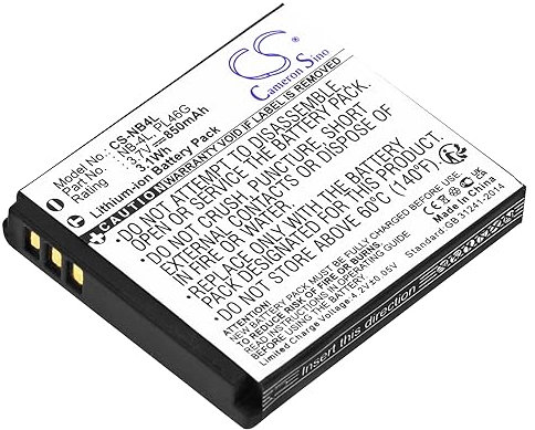 VINTRONS Battery fit to Canon PowerShot SD300, PowerShot SD750, Digital IXUS 55, Digital IXUS 75