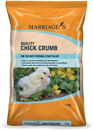 Marriage's Quality Chick Crumbs 7.5kg including Coccidiostat,