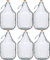 Lot de 6 ballons de fermentation en verre de 5 l avec fermeture à vis