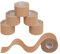 BB Sport 6 Rollen Kinesiologie Tape 5 cm x 5 m Viele Farben E-Book Anwendungsbroschüre Physio Tape Set Elastisch Wasserfest Muskelstraffende Bänder, Farbe:beige