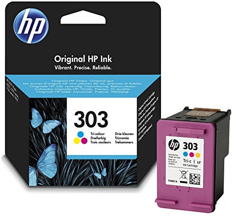 HP 303 Original Colour Cartridge T6N01AE for HP ENVY Photo 6220 6230 7130 7830 165 Pages