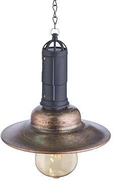 LED Solar Decken Pendel Lampe Landhaus Stil Terrassen Garten Außen Hänge Leuchte Globo 33255