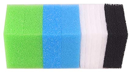 INGVIEE Compatibile Spugna Filtro per Juwel Jumbo/Bioflow 8.0 / XL (1x Blu Fine, 1x Blu Grossolano, 2X Verde Nitrato, 2X Spugna Carbone Attivo, 5X Filtro Ovatta)