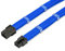 Shakmods 6 Pin PCIE GPU Graphics Card Sleeved Extension Cable 30cm + 2 Cable Combs (Dark Blue)