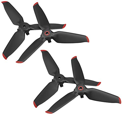 SENHAI 2 Paires d'hélices FPV compatibles avec DJI FPV Combo Drone, Ailes d'hélices pour Drone View Drone UAV Quadcopter avec caméra 4K - Bord Rouge
