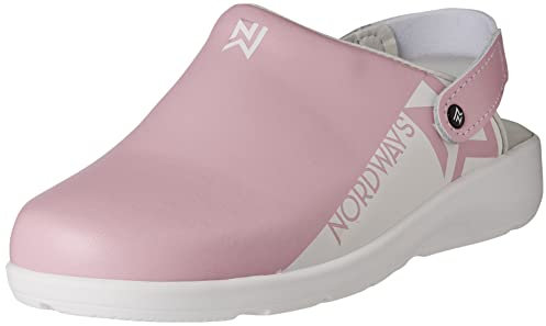 Nordways Arielle, Zapatos para Profesionales Sanitarios Mujer, Rosa, 35 EU Ancho