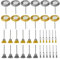 36 Pz Kit Spazzola Metallica, Mini Disco Tazza Pennello, Acciaio Lucidatura Pulito Rotazione Strumento Accessori per Smerigliatricie Angolari, Trapani, Abrasive, Utensile Rotante Dremel