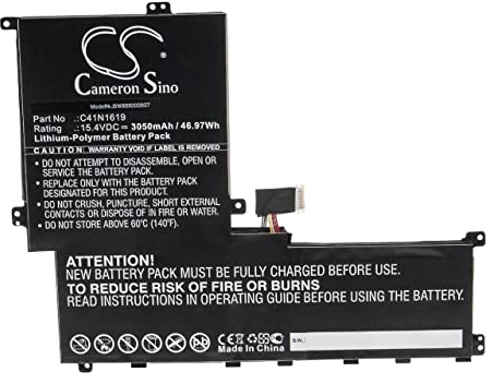 vhbw batteria sostituisce Asus 0B200-02350100, C41N1619 per laptop, notebook (3050mAh, 15,4V, Li-Poly)