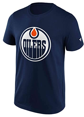 Fanatics - NHL Edmonton Oilers Primary Logo Graphic T-Shirt Farbe Blau, Größe M