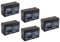 Kaise Batteria al piombo AGM VRLA 12V - 7Ah / Modello KB1270 Security/Scatola da 5 pezzi
