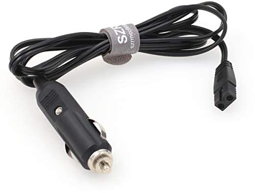 SZRMCC Auto-Zigarettenanzünder auf 12 V DC 2-poliges Kabel Stecker Netzteil Kabel für tragbare Auto-Kühler Kühlbox Mini Kühlschrank (3M)…