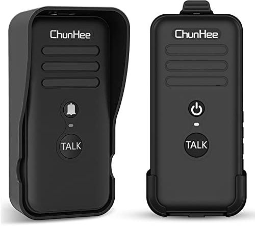 ChunHee Wireless Intercom Doorbell for Home Apartment-1/2 Mile Long Range Intercomunicador wasserdichte elektronische Türklingel für Home Office, 2800 mAh Akku, 14 Glocken 4 Lautstärkestufen