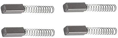 Rebower Carbono Escobillas, [para Energía Motor]- 4mm x 4mm x 11mm/Negro Dorado Tono/4uds